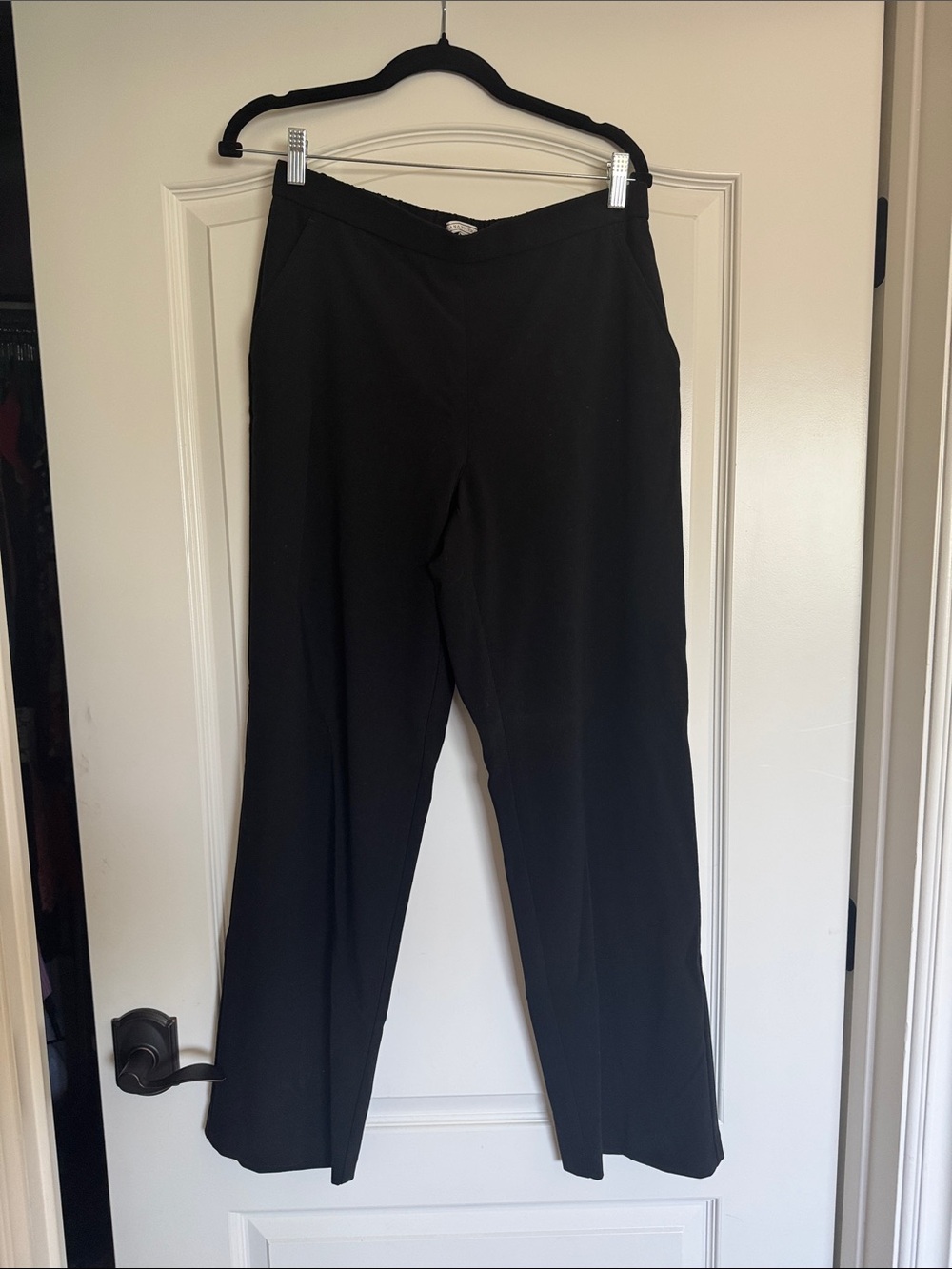 Dana Buchman Black Straight-Leg Dress Pants Sz 10